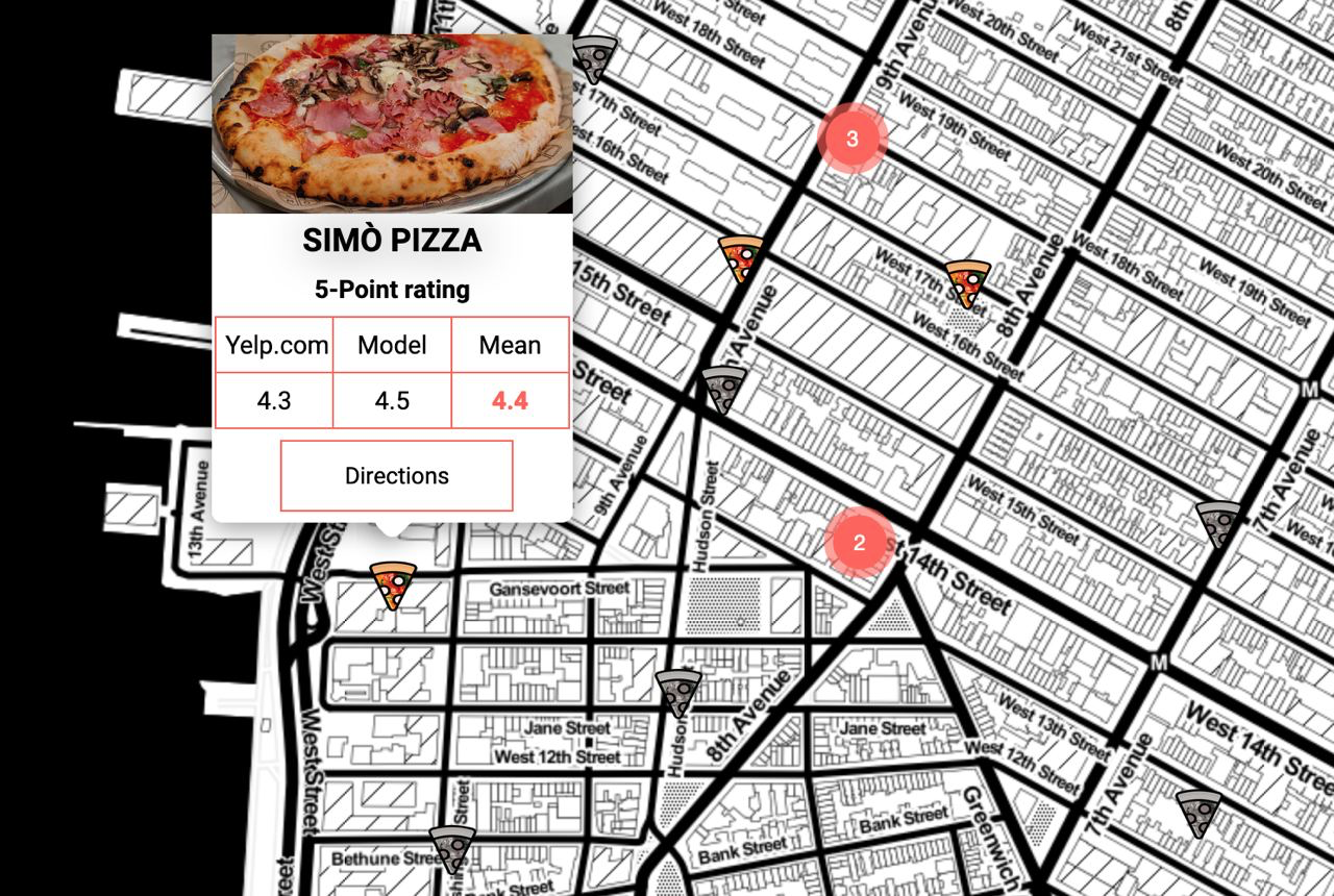 Find pizza with AI help